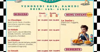 restaurant Nini's - Menu vendredi soir & samedi soir