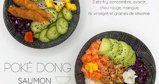 Copie de Grey Simple Poke Bowl Food Menu Instagram Post